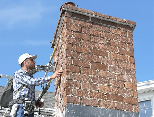 Brickwork for a chimney rebuild by Lakeland Chimney Sweep in Lakeland, FL