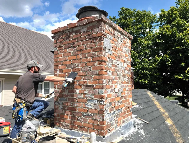 Completed chimney rebuild by Lakeland Chimney Sweep in Lakeland, FL