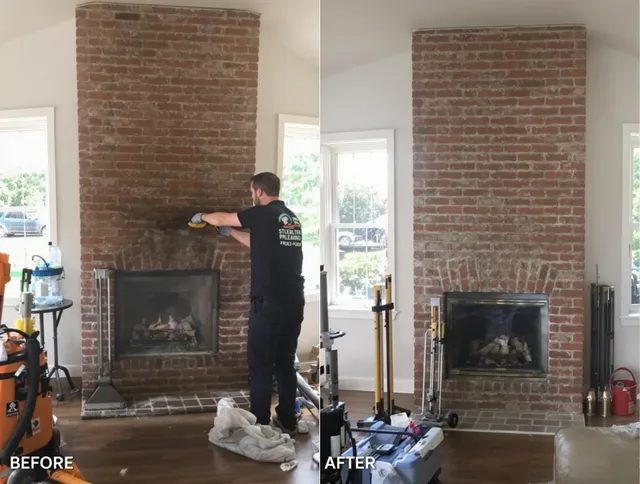 Finished chimney sweeping service by Lakeland Chimney Sweep in Lakeland, FL