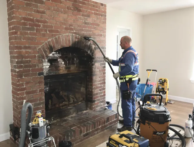 Lakeland Chimney Sweep expert performing detailed chimney sweep in Lakeland, FL