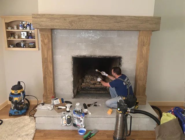 Detailed creosote removal process by Lakeland Chimney Sweep in Lakeland, FL