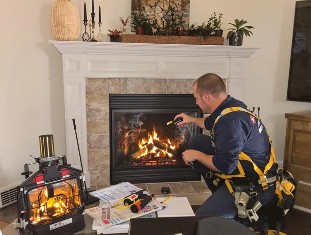 Safety-focused fireplace inspection by Lakeland Chimney Sweep in Lakeland, FL