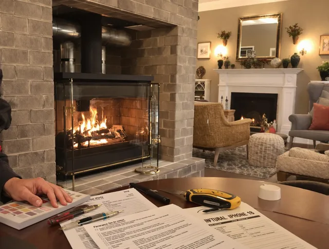 Lakeland Chimney Sweep verifying fireplace safety measures in Lakeland, FL